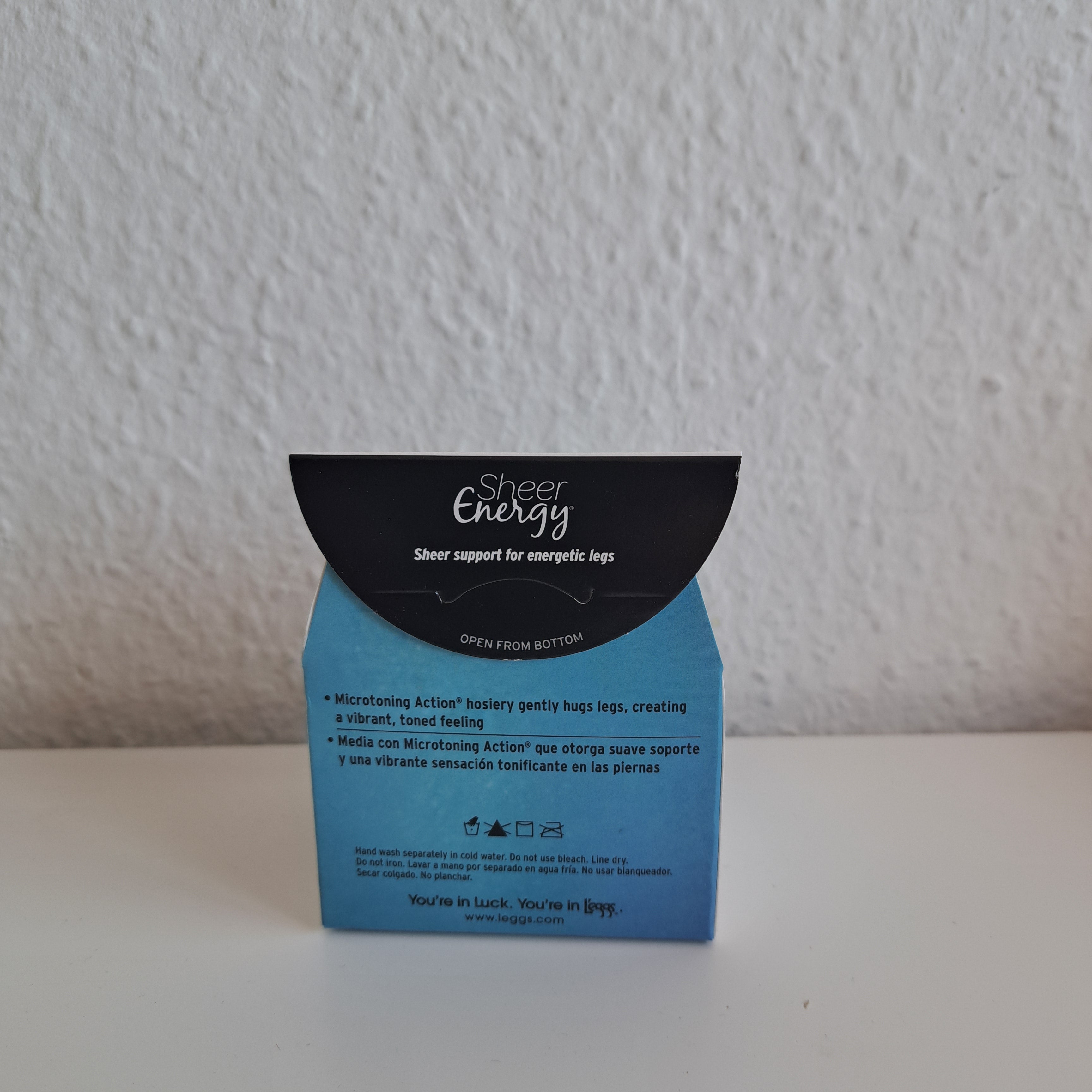 1 Paar L'eggs Leggs Sheer Energy Strumpfhose Größe A NUDE Mittlerer Halt