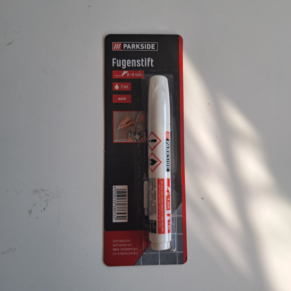 Parkside Fugenstift Fliesenstift Fugenweiß Fugen Weiß Schimmelentferner 7 ml