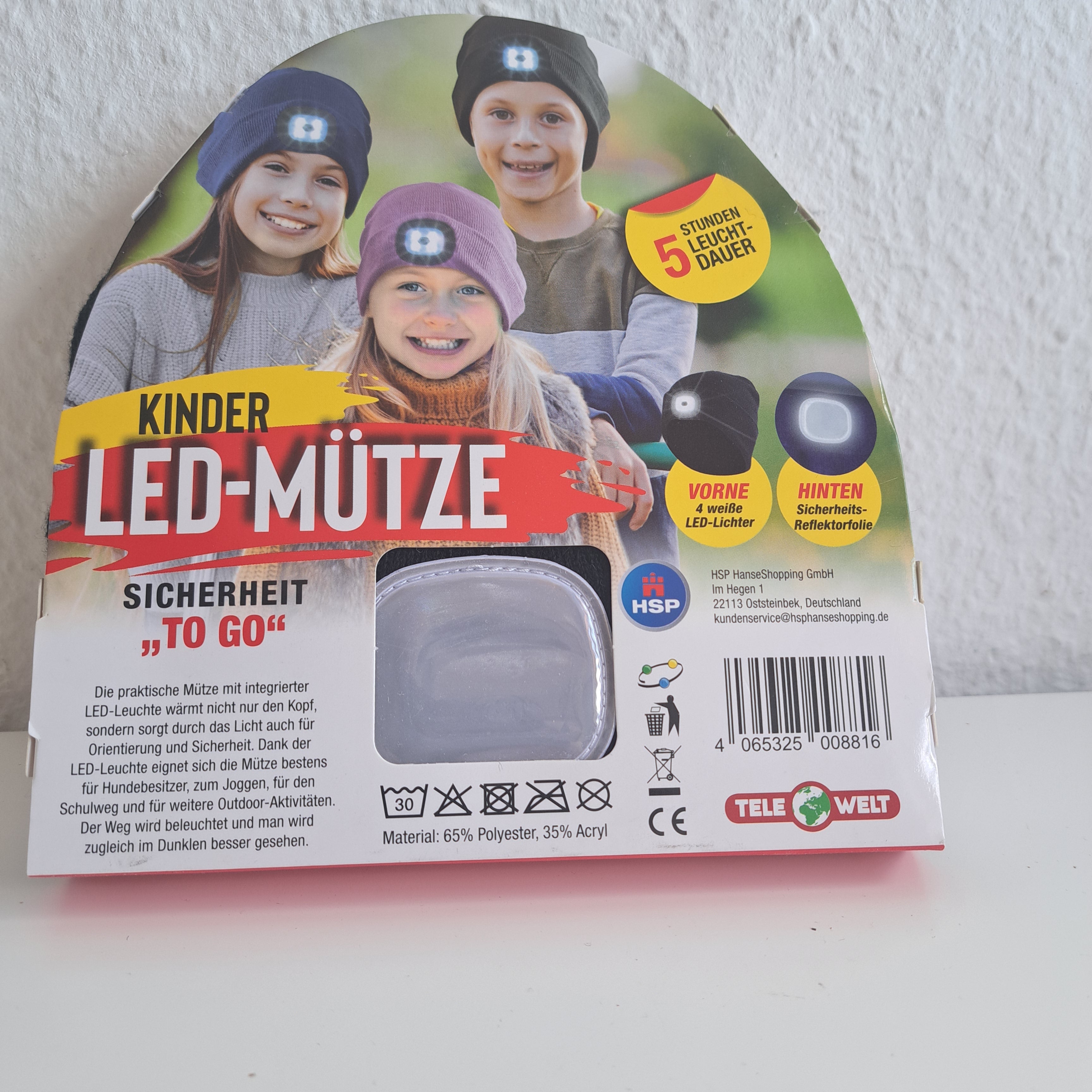 Kinderhut mit LED-Licht