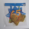 Folat Stuhldekorationen zum 65. Geburtstag, Wirbelmuster, mehrfarbig, 71x31cm