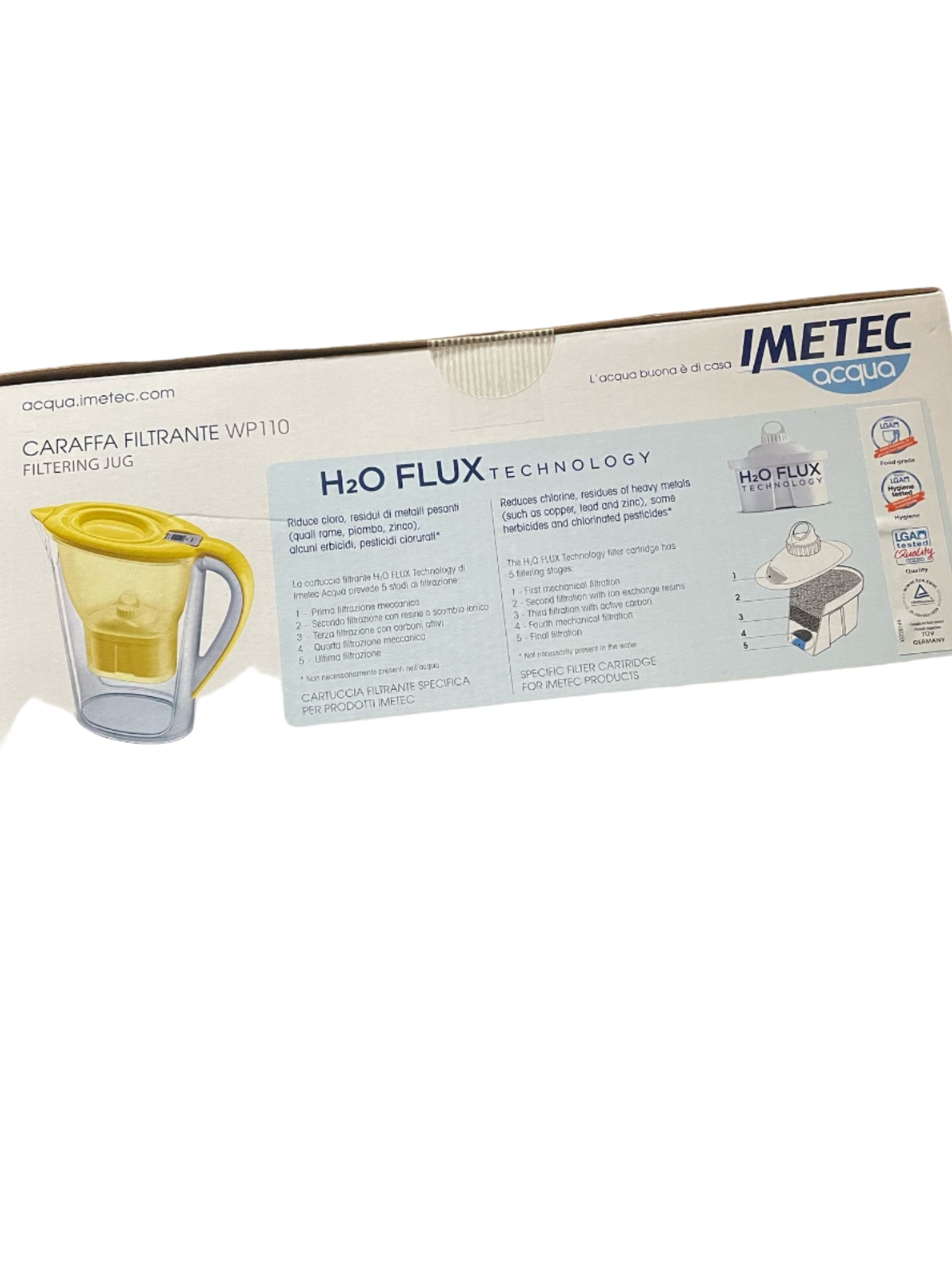Imetec Acqua Kanne mit Wasserfilter