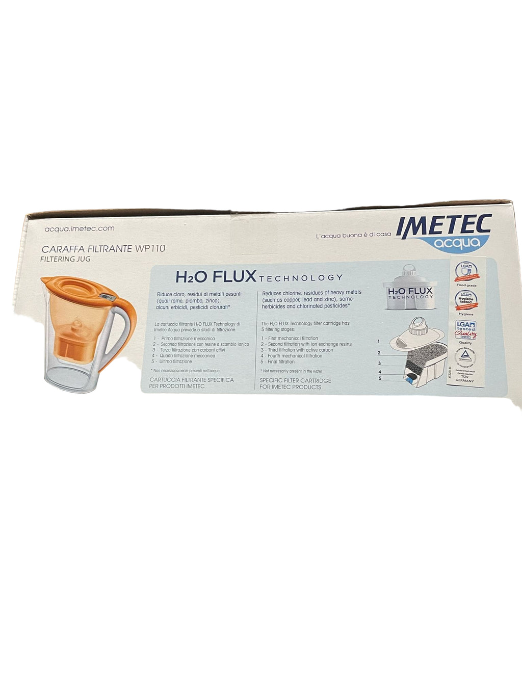 Imetec Acqua Kanne mit Wasserfilter