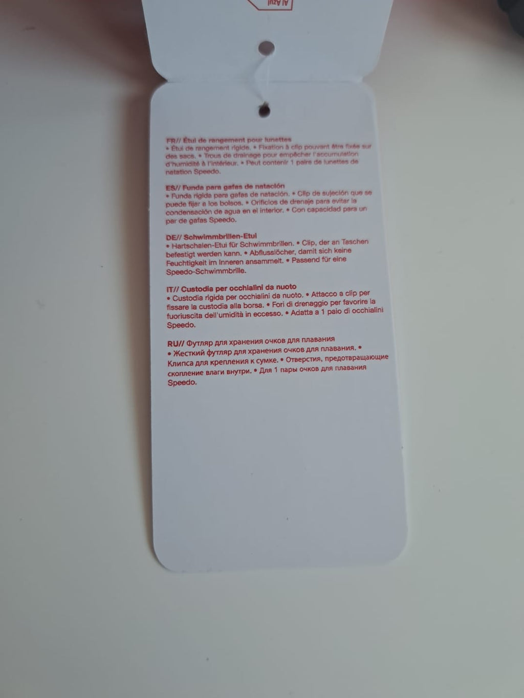 Speedo Brillenetui für Schwimmbrillen