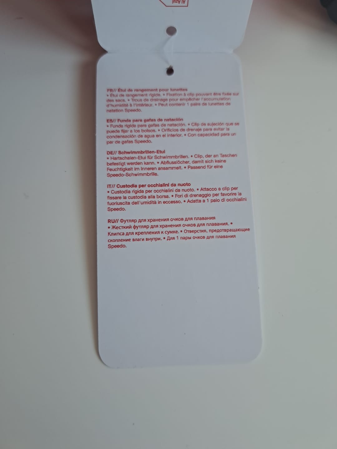 Speedo Brillenetui für Schwimmbrillen