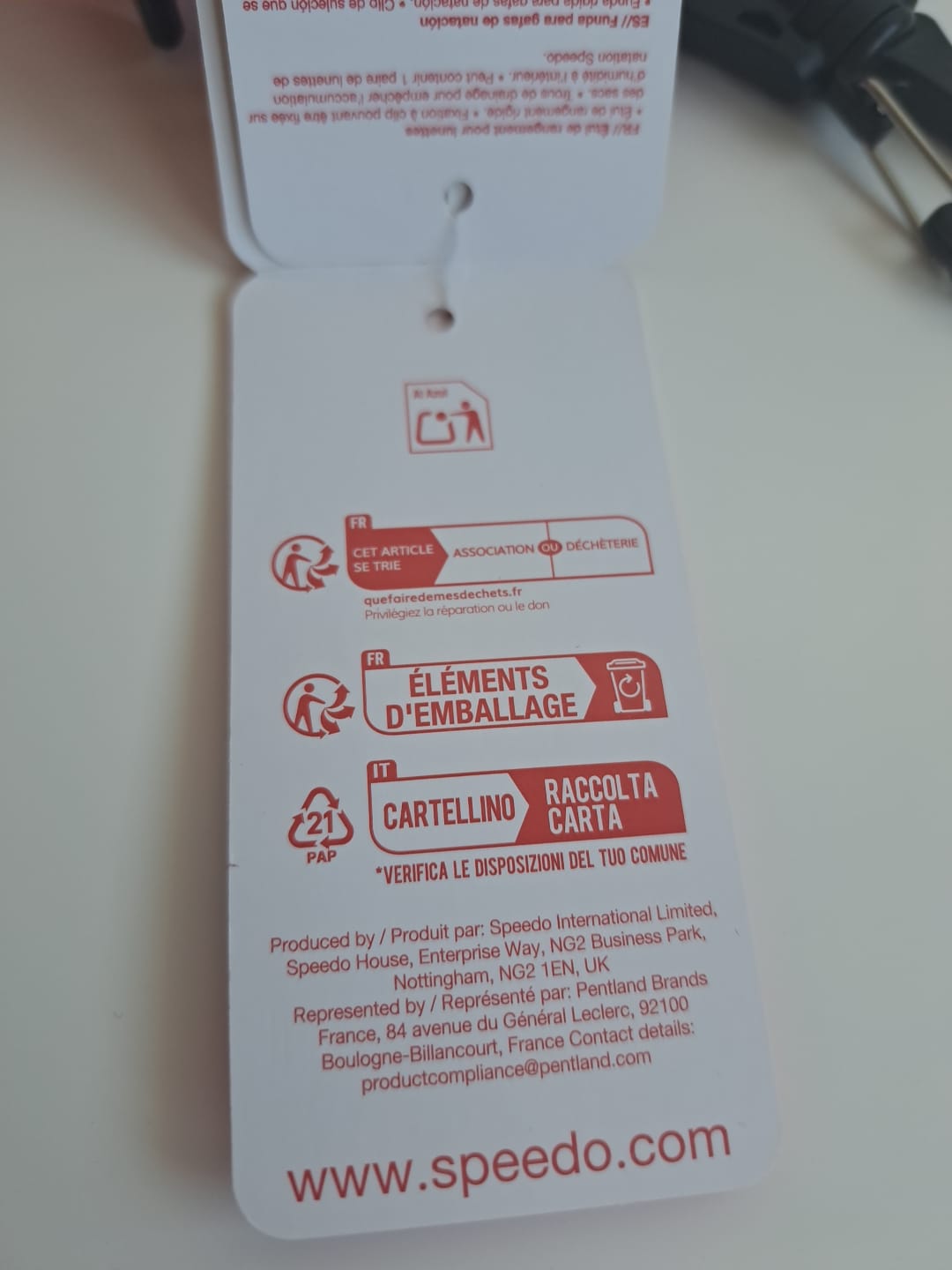 Speedo Brillenetui für Schwimmbrillen