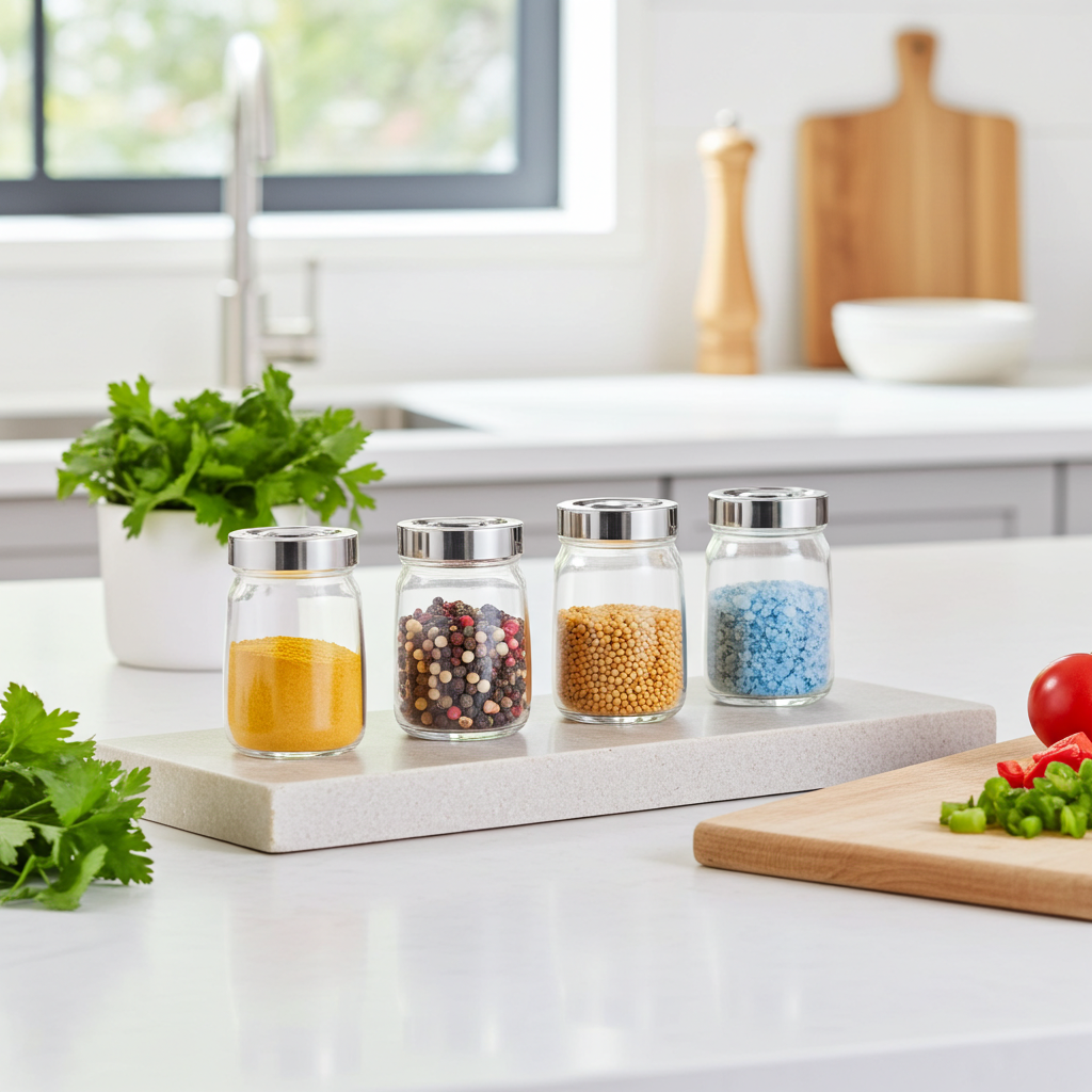 Alpina 4 teiliges Gewürzglas-Set