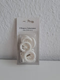 Ringe und Falthaken weiss 20x34 mm