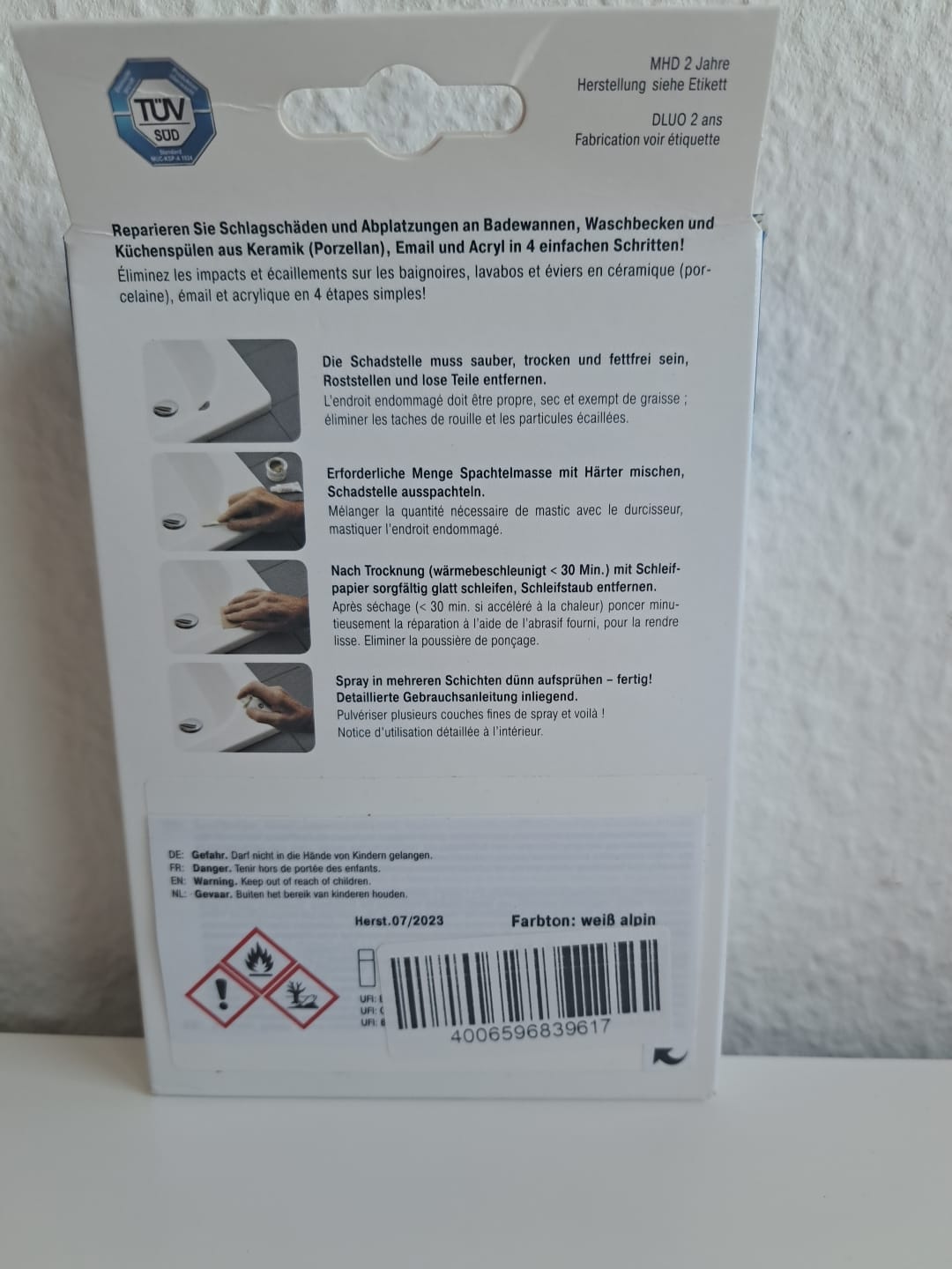 Original Cramer Badewannen Reperaturset