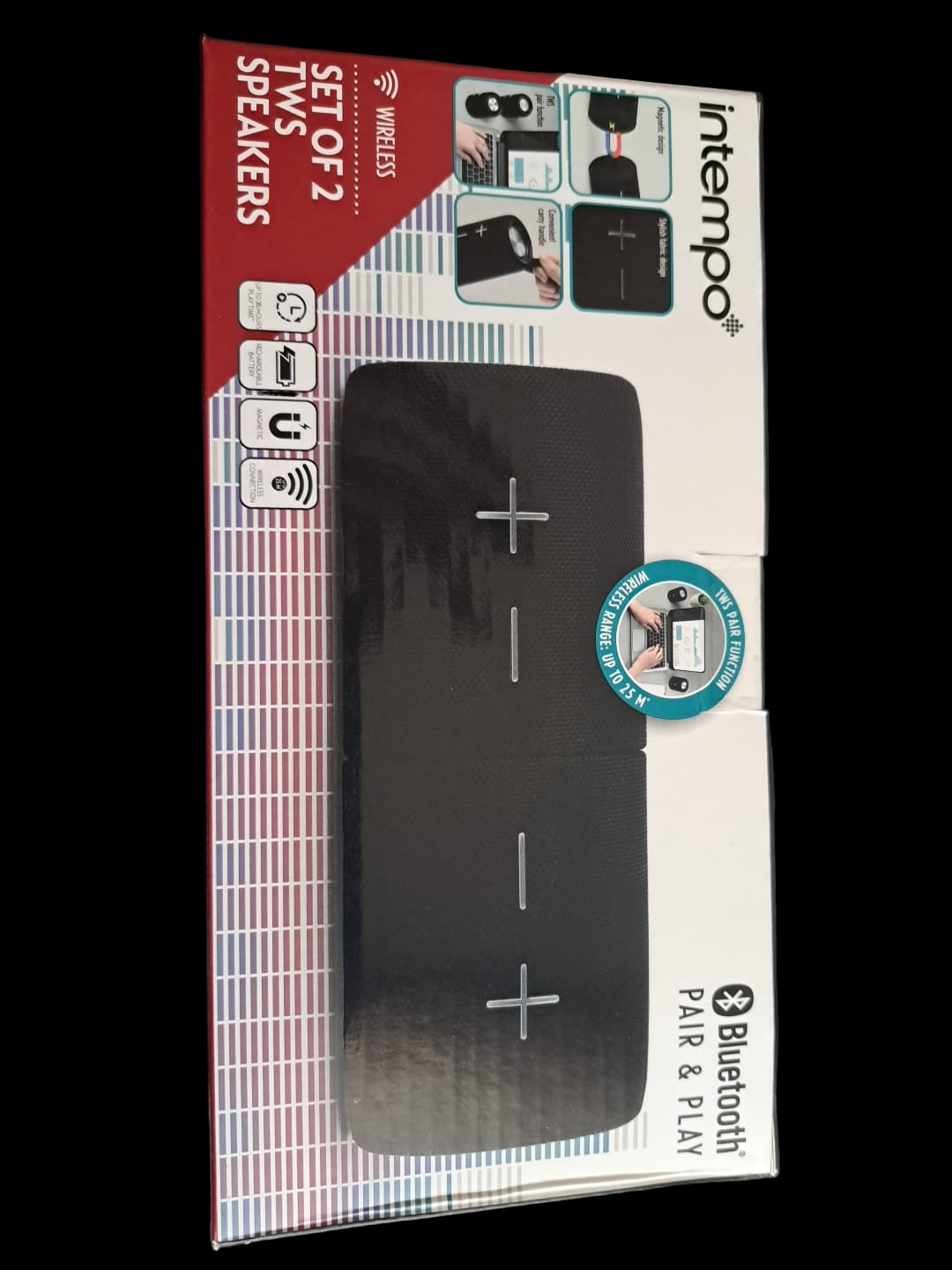 Intempo Set mit 2 TWS Speakern Bluetooth Pair & Play