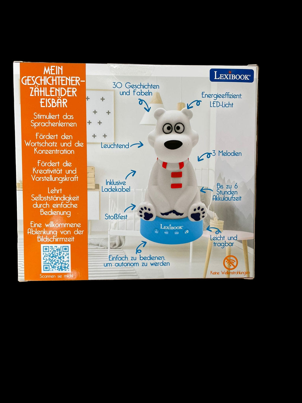 Lexibook Mein Geschichtenerzählender Bär Leuchtend