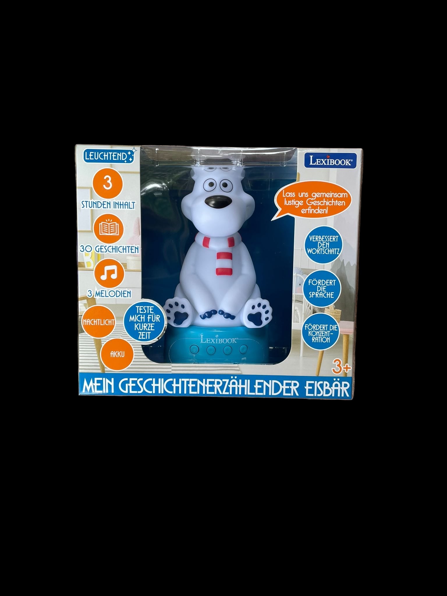 Lexibook Mein Geschichtenerzählender Bär Leuchtend