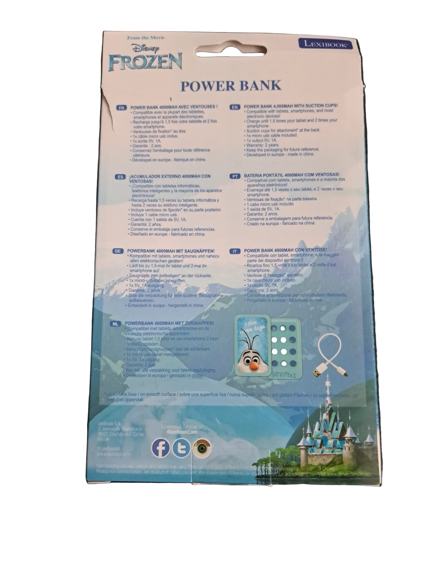 Lexibook Disney Frozen Powerbank 4000 mAh
