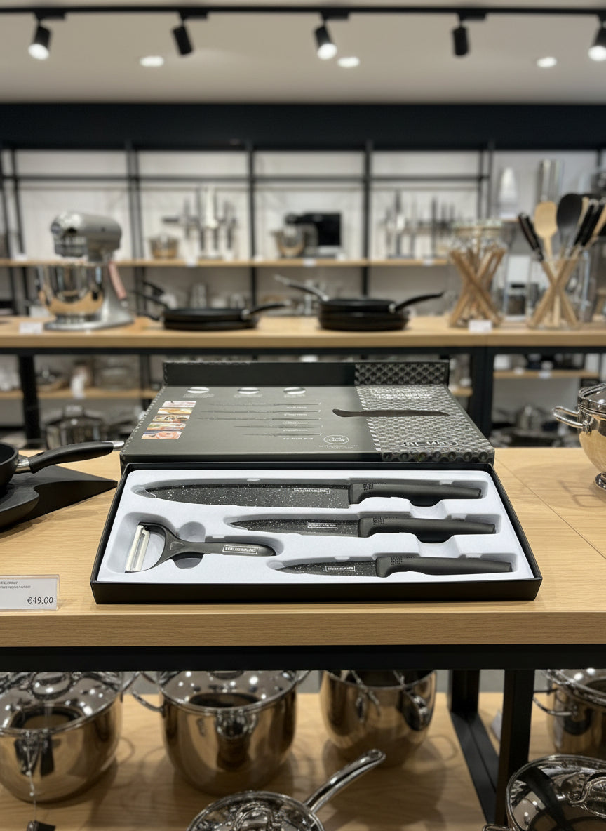 Royalty Line 5 teiliges Messerset mit Keramik Sparschäler