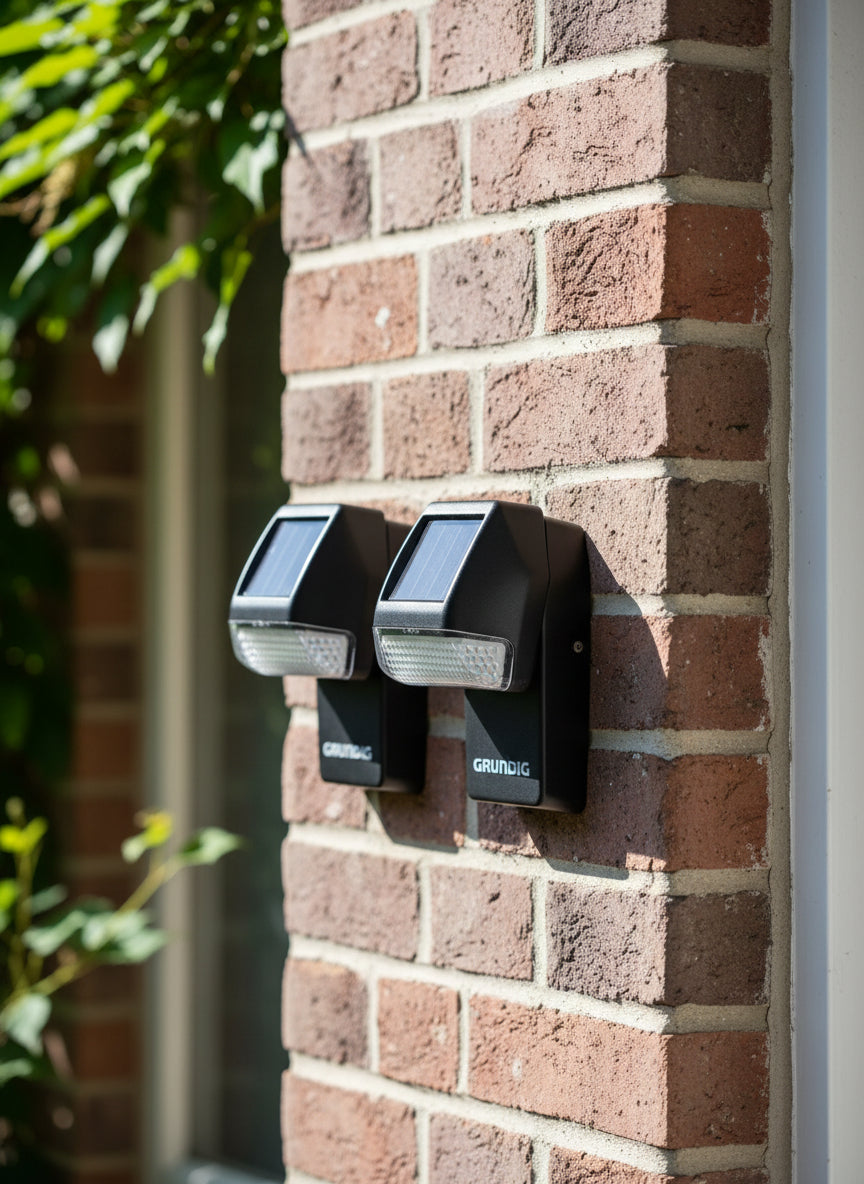 Grundig Solar Wandleuchten 2er-Set