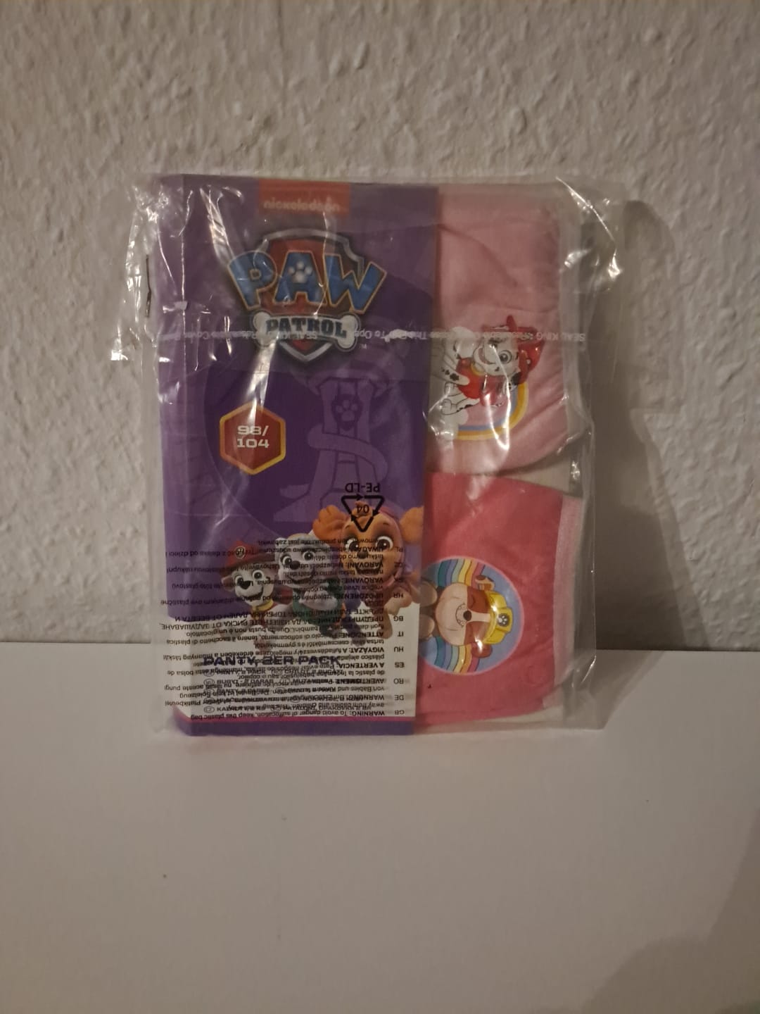 Paw Patrol Unterhosen Mädchen Größe 98 / 104