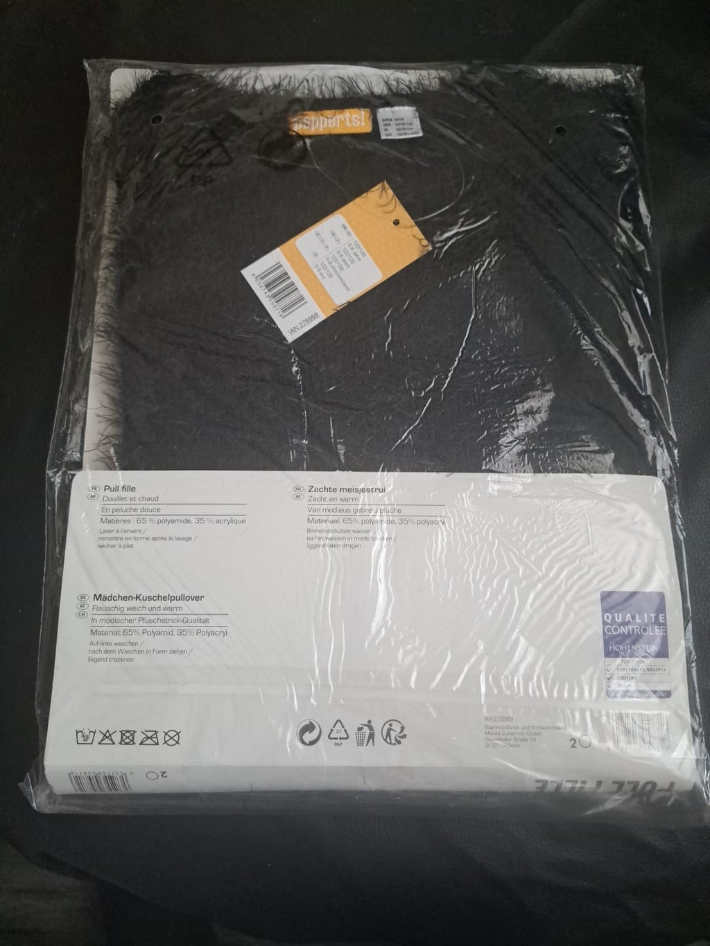 Mädchen Kuschelpullover der Marke Pepperts Teens Größe 122 / 128 Farbe Schwarz