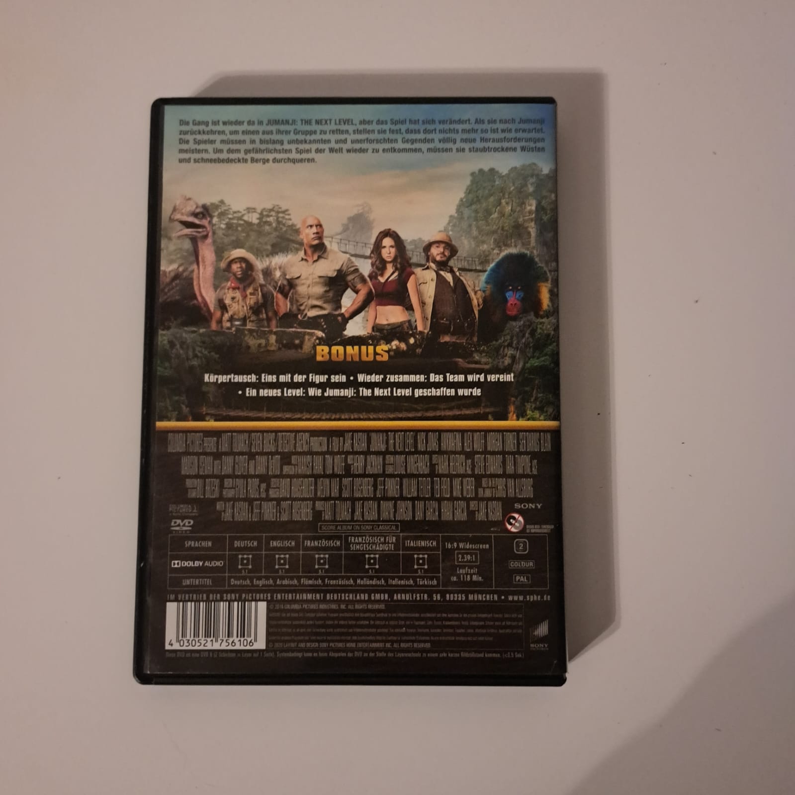 Jumanji The Next Level DVD