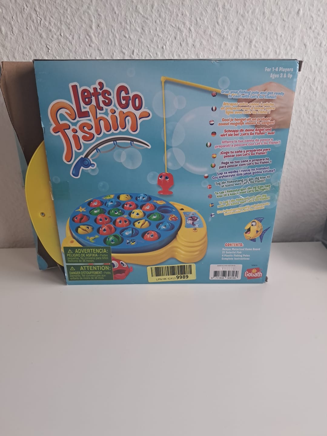 Lets Go Fishin Angelspiel mit 2 defekten Figuren