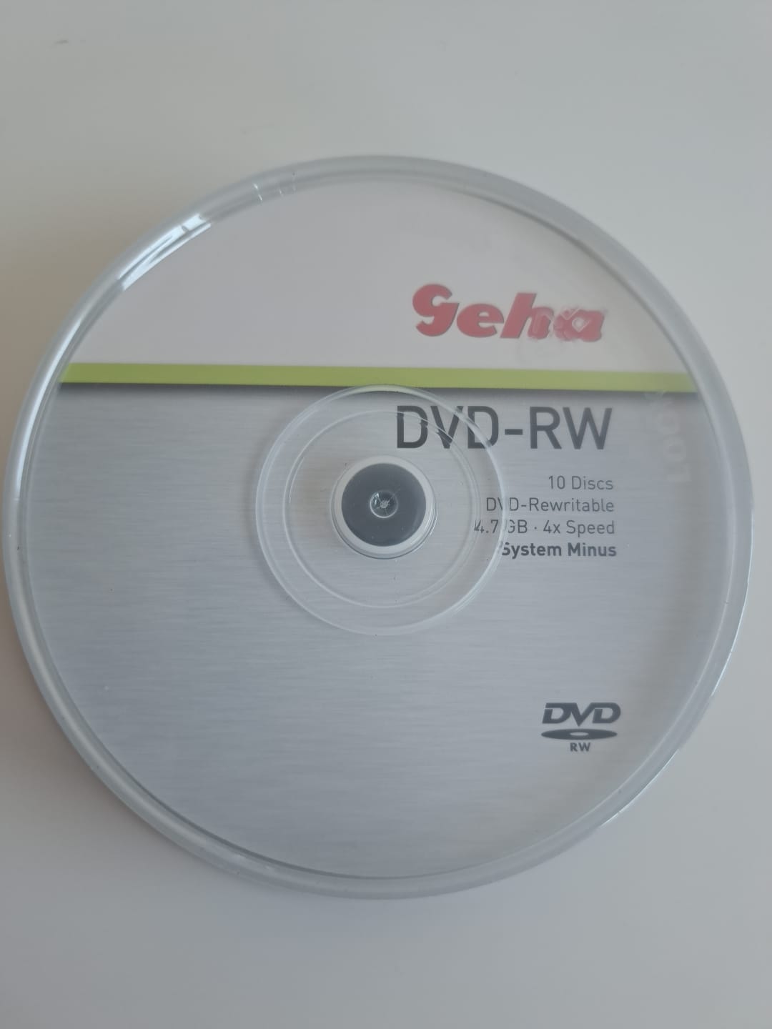Geha DVD-RW Rohlinge