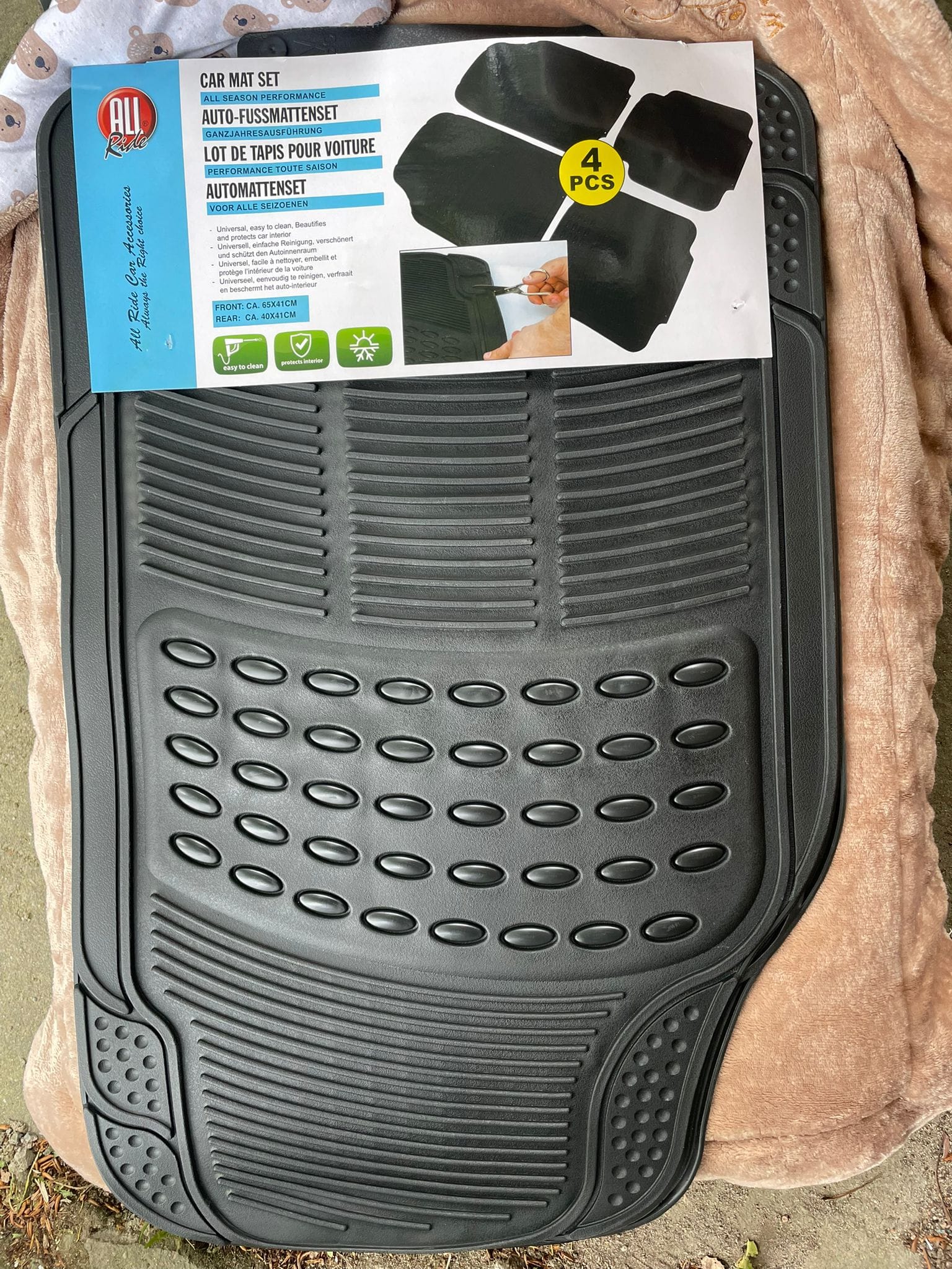 4 teiliges Autofußmatten-Set