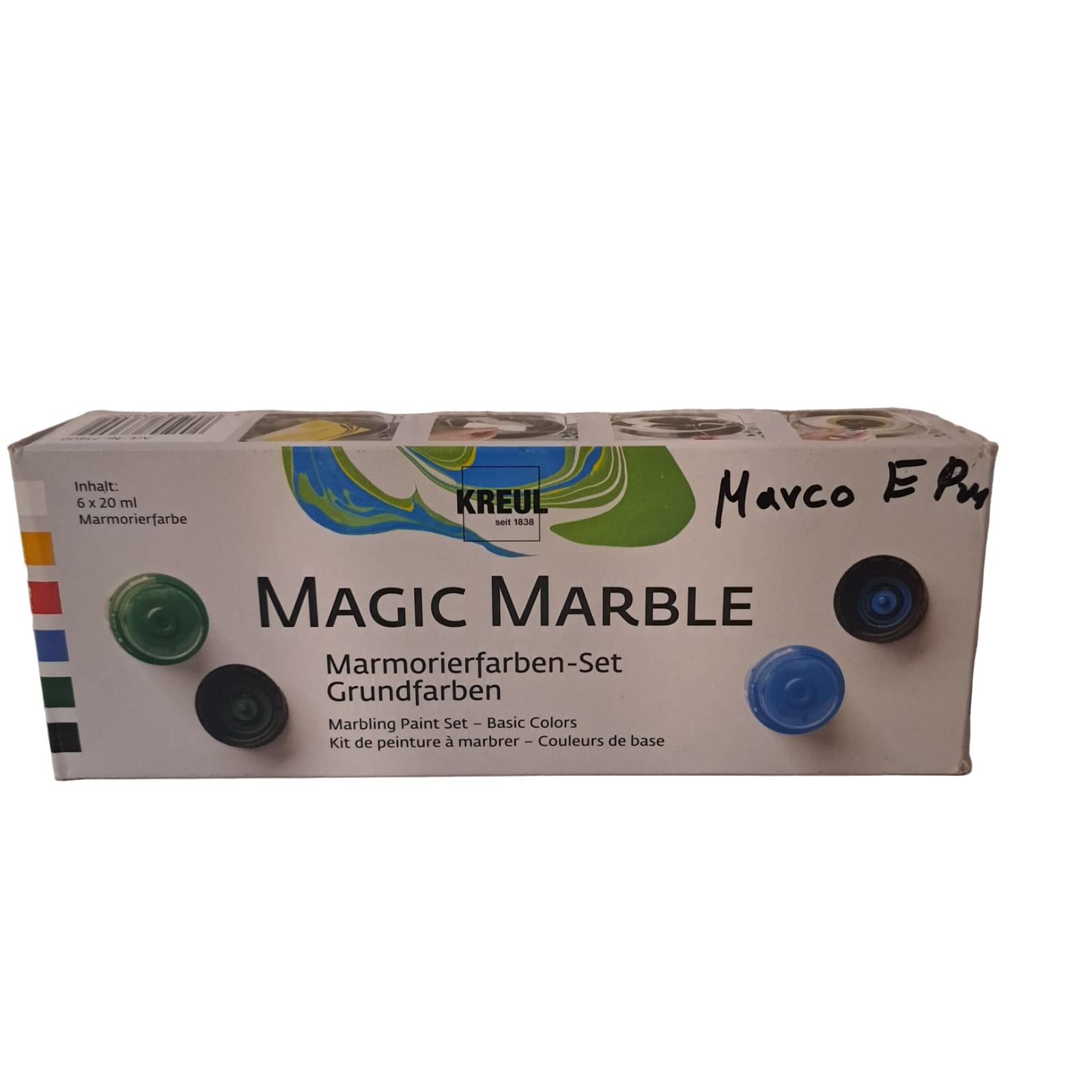 Magic Marble Marmorierfarben-Set Grundfarben