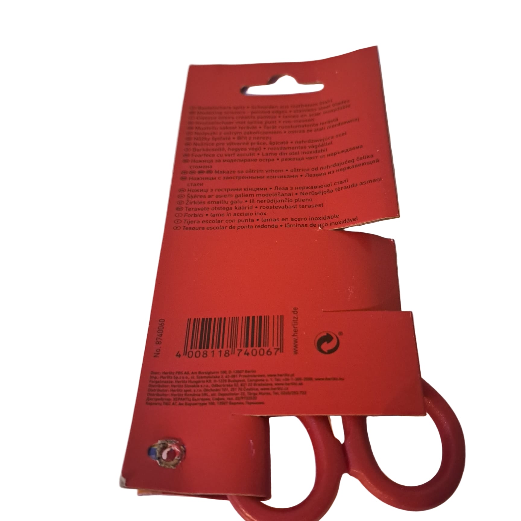 Bastellschere Spitz verschiedene Farben