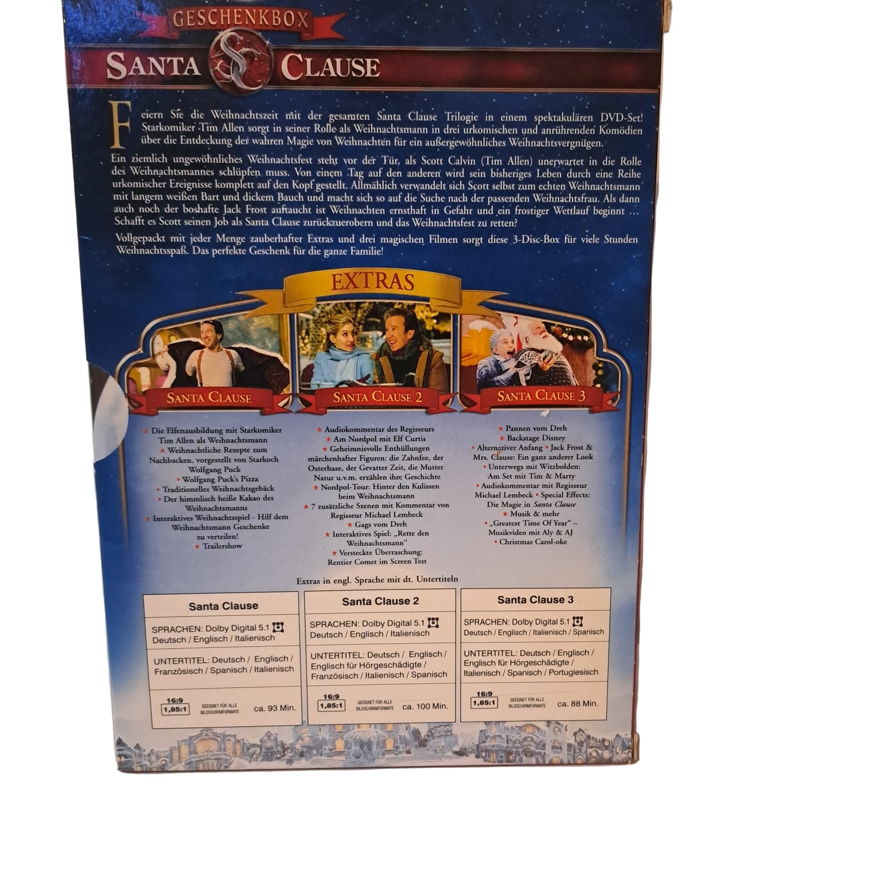 Geschenkbox Santa Clause Alle 3 Filme