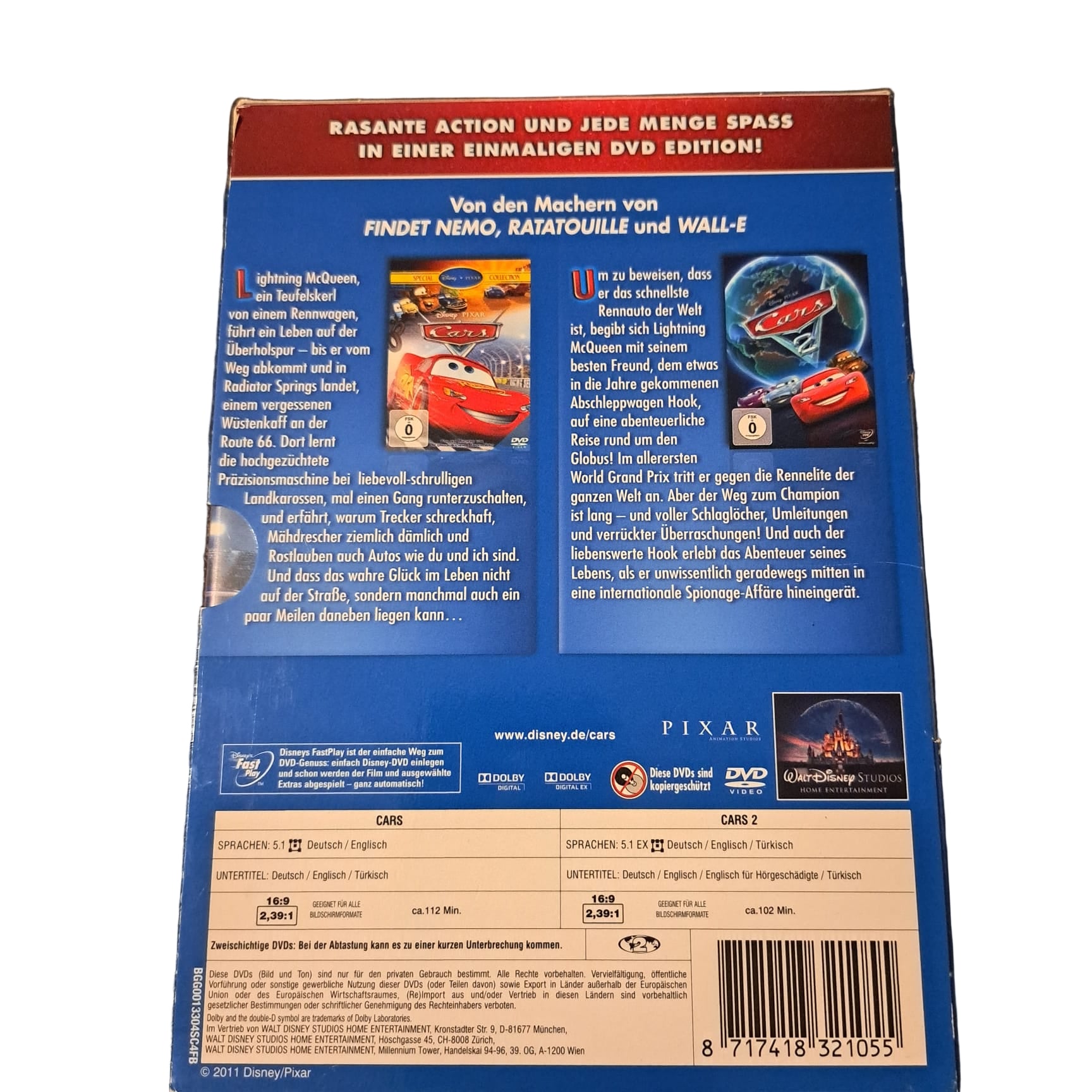 Cars und Cars 2-2-Disc DVD Edition