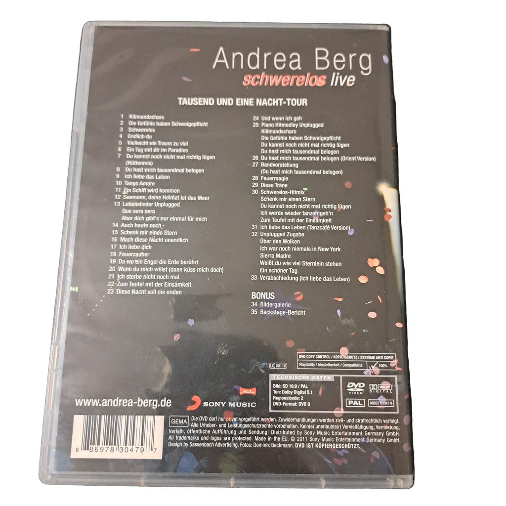 Andrea Berg Schwerlos-Live Tausend und eine Nacht Tour