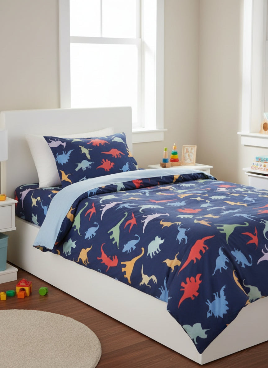 Gewichtsdecke mit Dino-Motiv