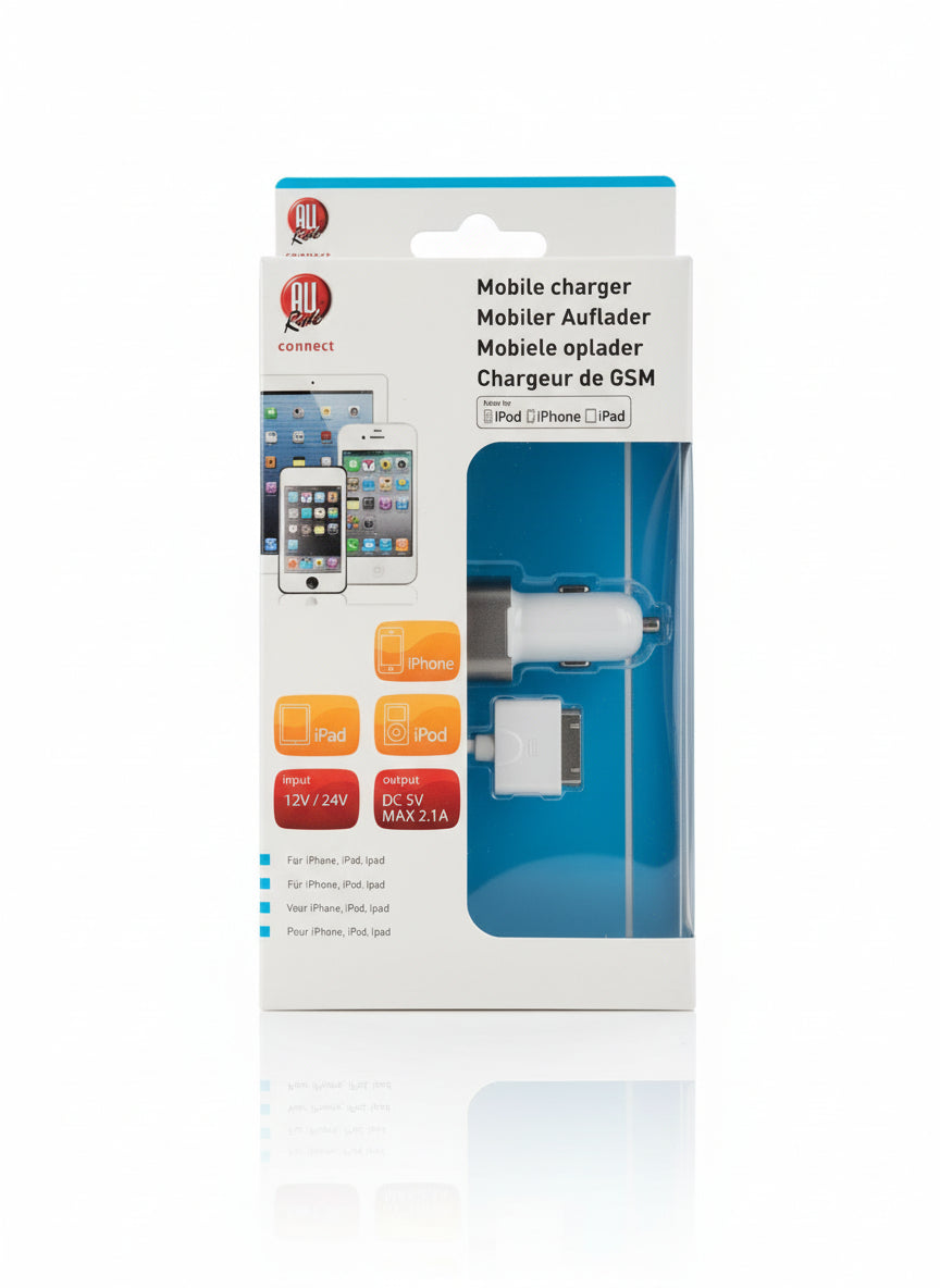 All Connect KfZ-Ladegerät für Iphone, Ipod und Ipad