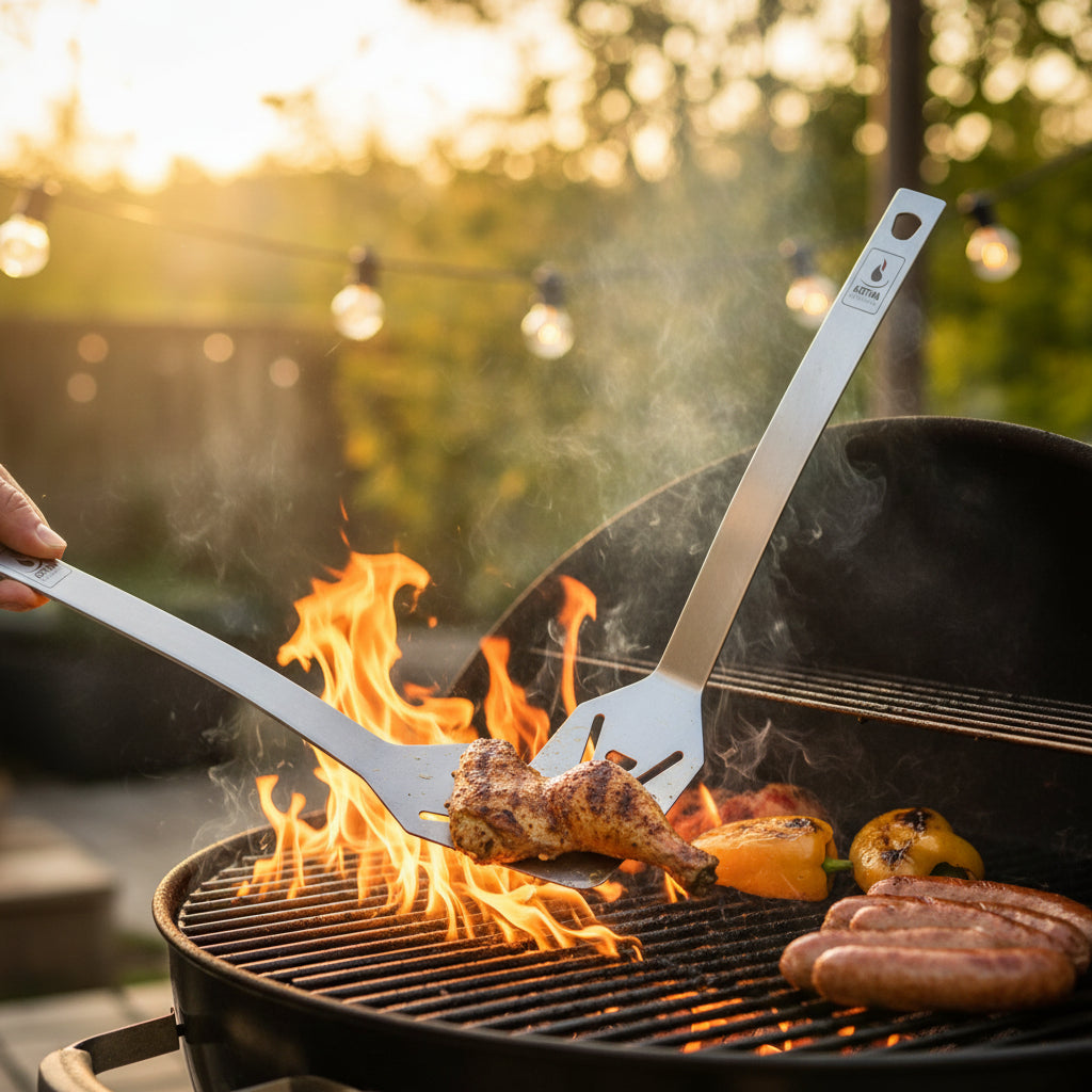 Activa Edelstahl Wender für Grillgut Länge 42 cm