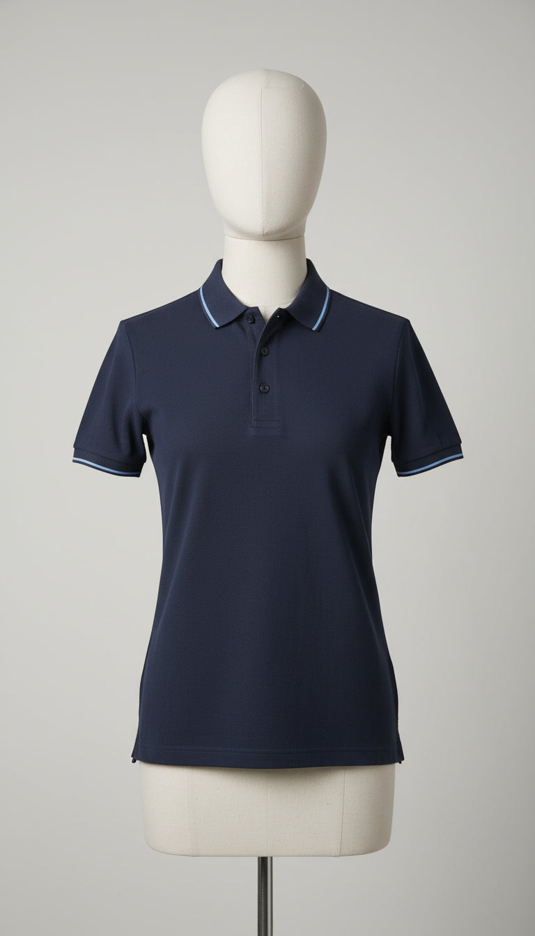 Livergy Polo Slim Fit Dunkelblau Größe L