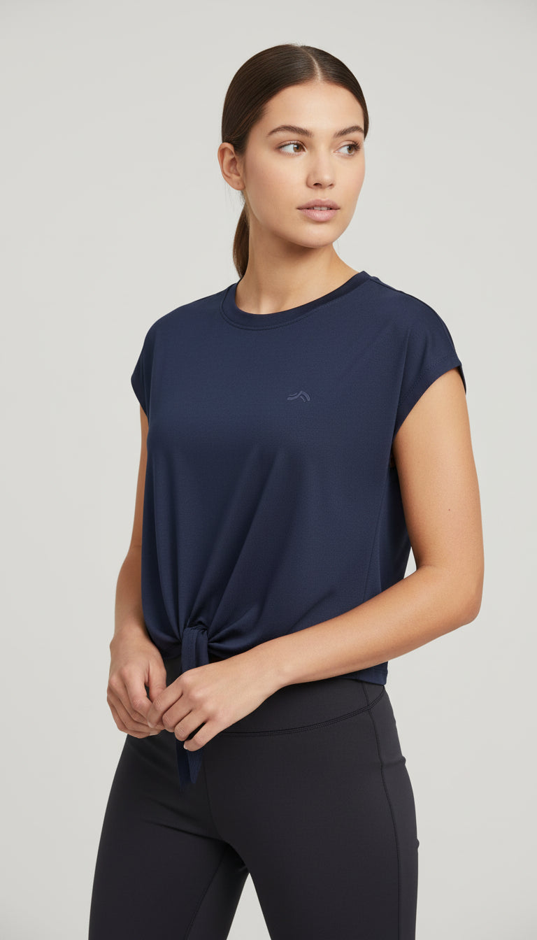 Crivit T-Shirt Technique Femme Marineblau Größe 34 / 36