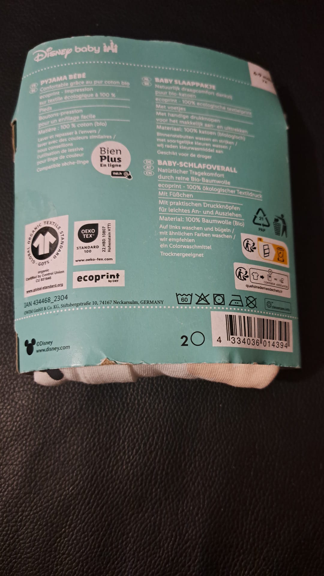 Disney Minni Mouse Strampler Größe 74