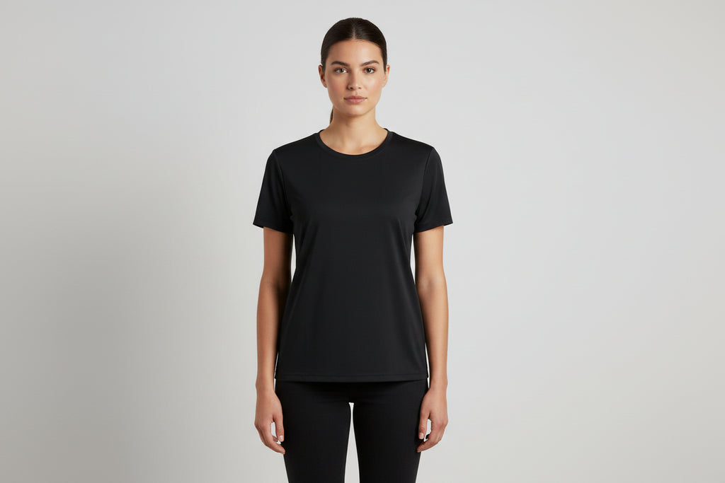 Crivit T-Shirt Technique Femme Schwarz