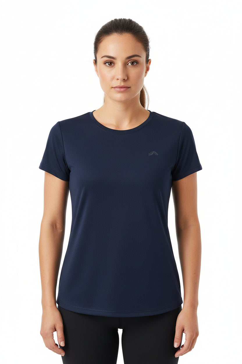 Crivit T-Shirt Technique Femme Marineblau Größe L
