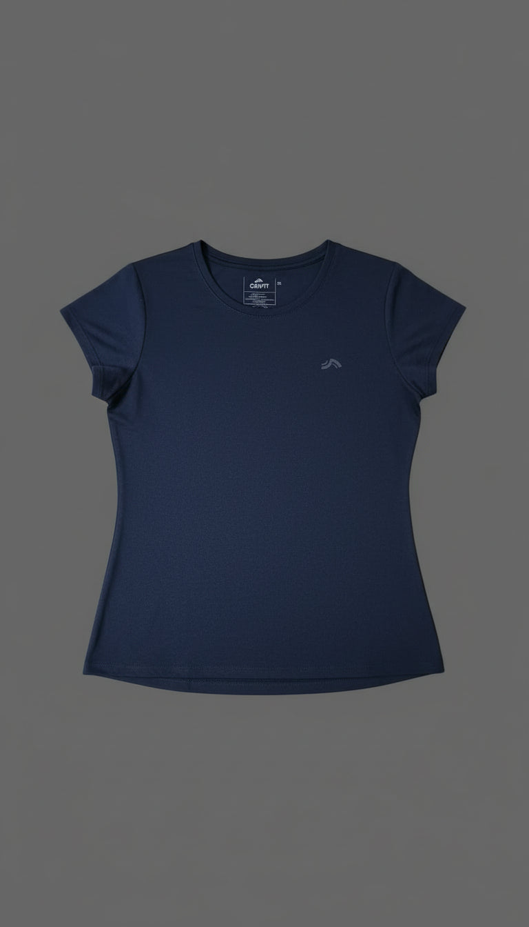 Crivit T-Shirt Technique Femme Marineblau Größe L