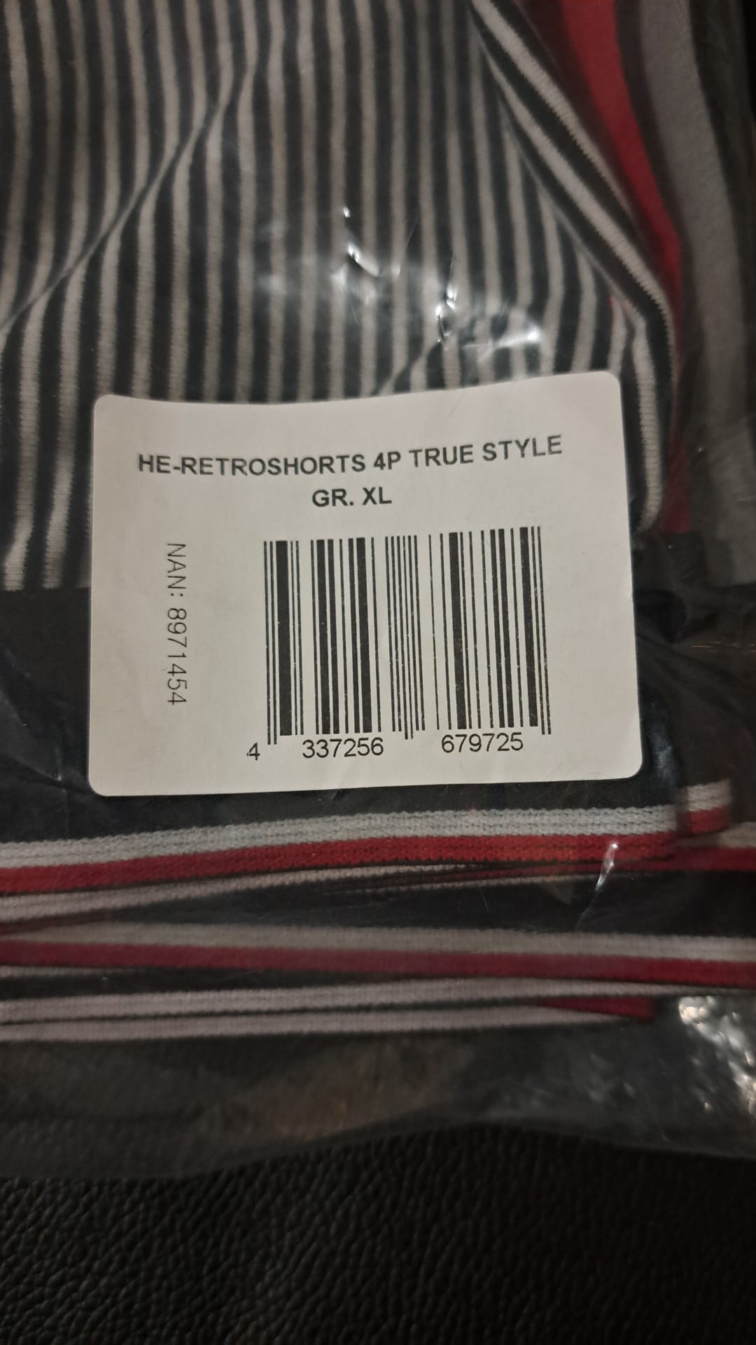 True Style Herren Retro-Shorts 4er-Set Größe XL