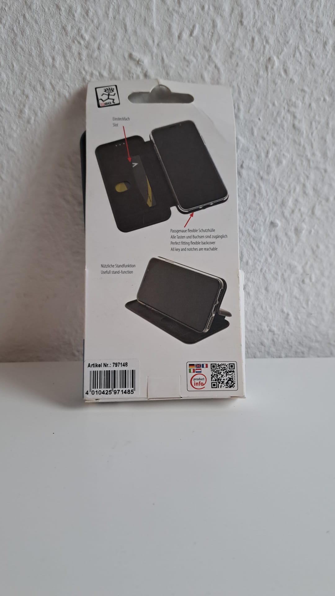 2Go Handytasche Bookcase für Samsung A10