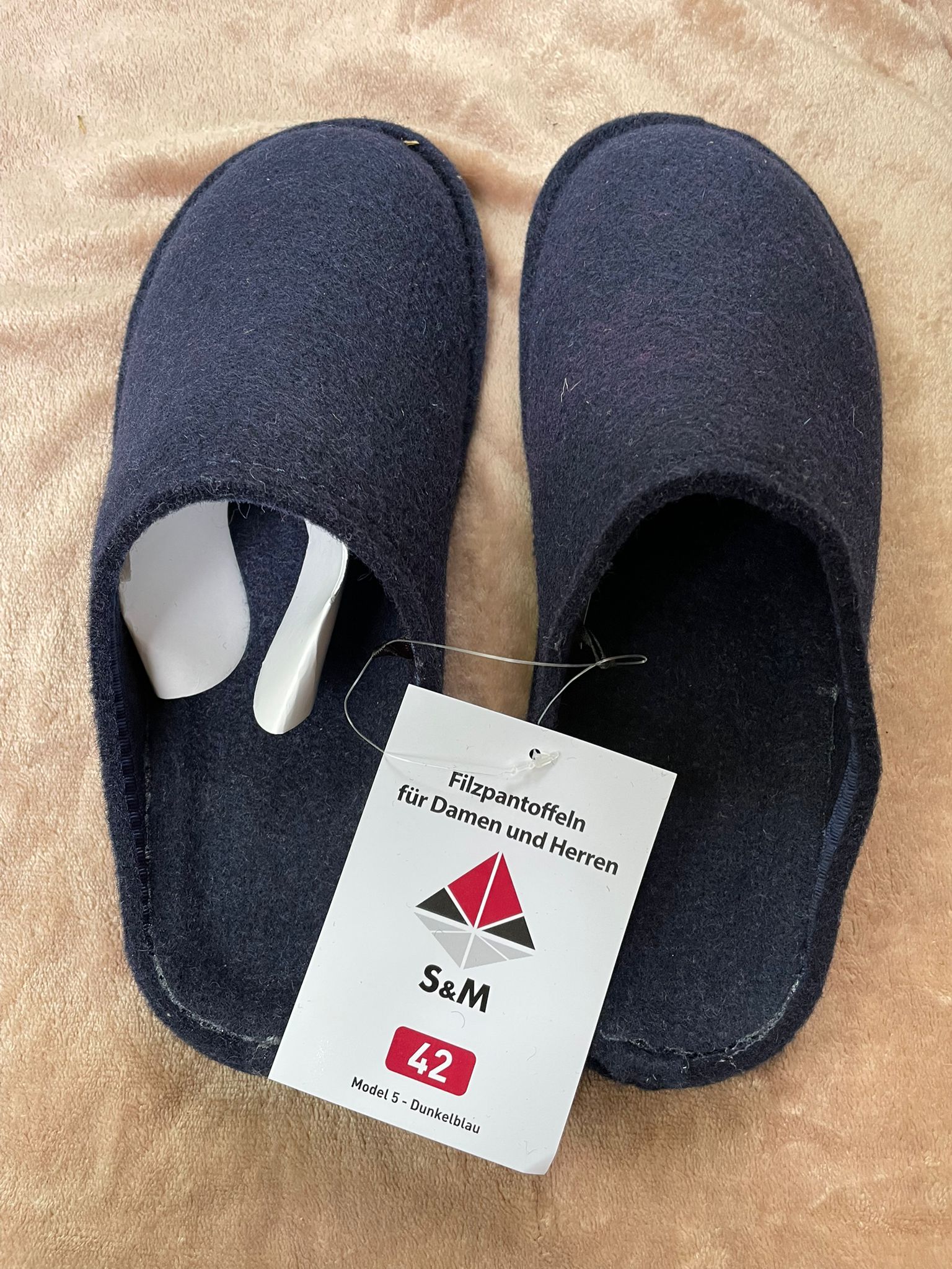 S&M Filzpantoffeln Damen & Herren