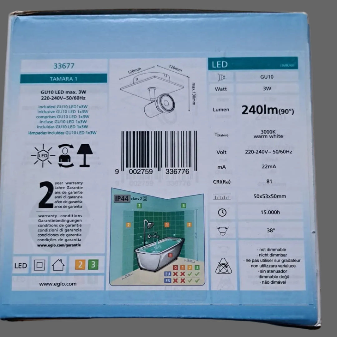 Eglo Batholino Tamara1 LED Badezimmerlampe nach IP44