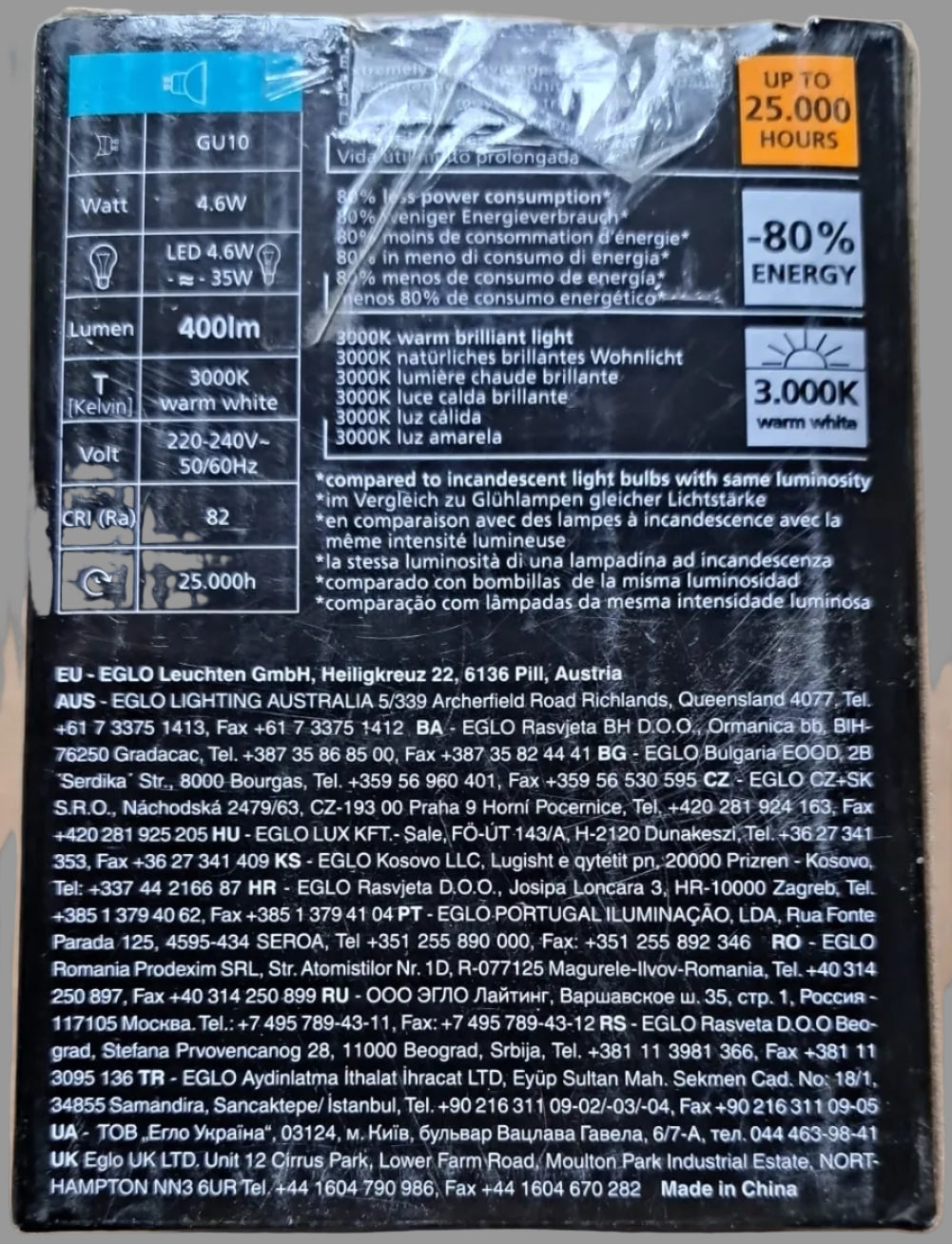 Eglo LED-Deckenspot Warm White