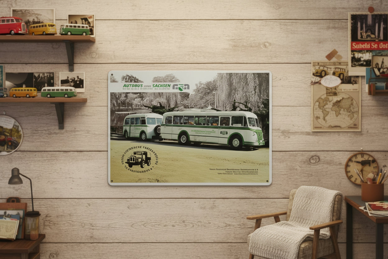 Blechschild Autobus GmbH Sachsen Reginalverkehr Chemnitz