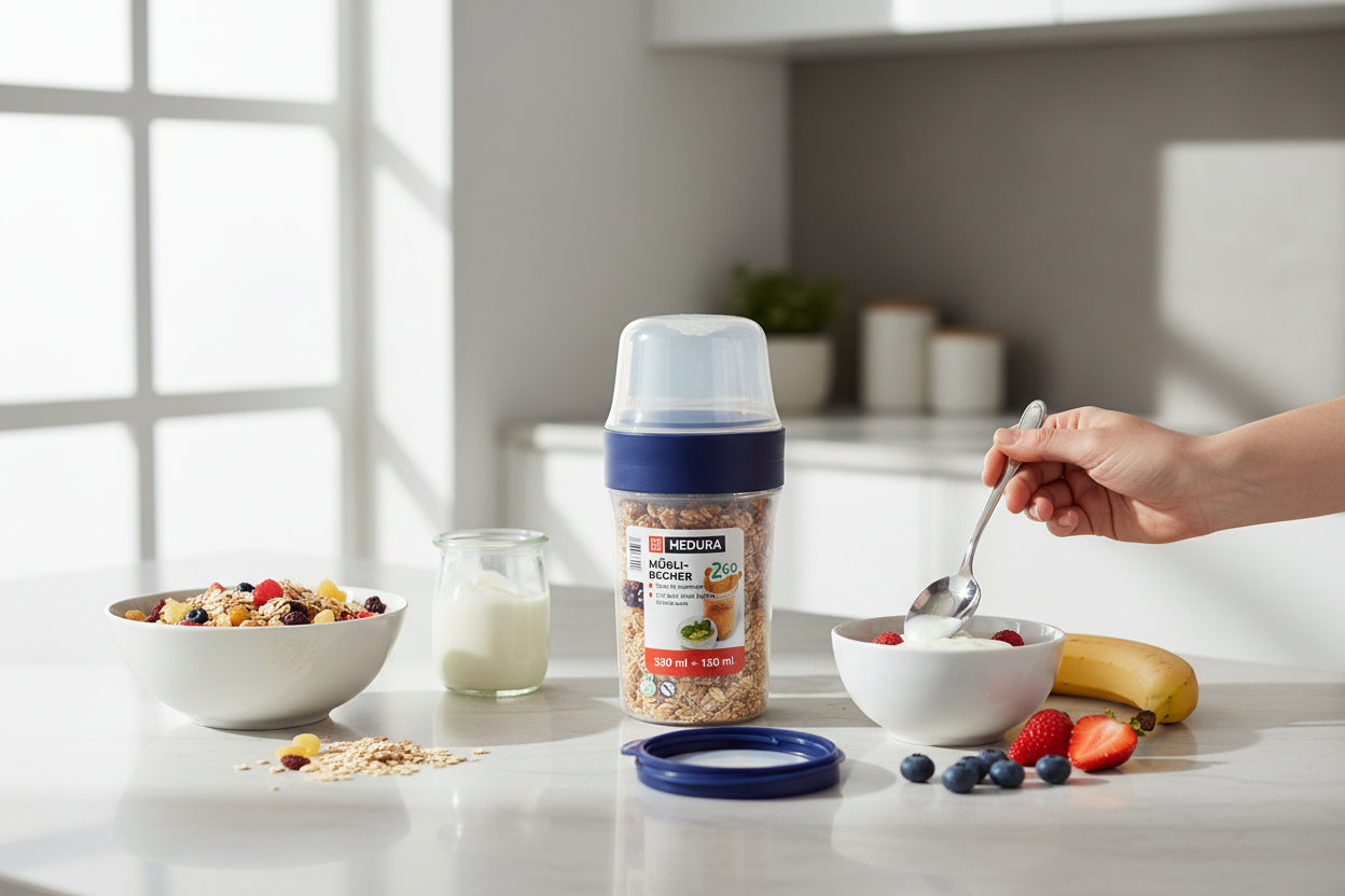 Hedura Müslibecher 2go 330ml + 150ml