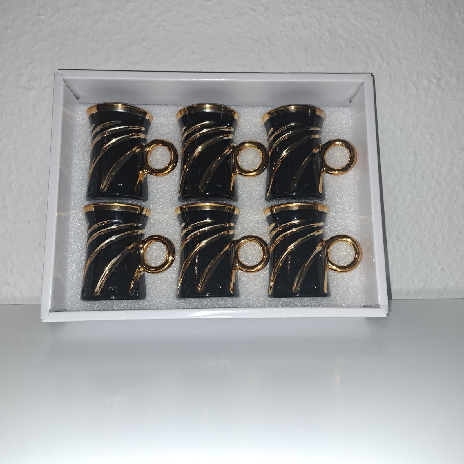 Eisenbach Professional 6er Set Teegläser Schwarz oder Weiß