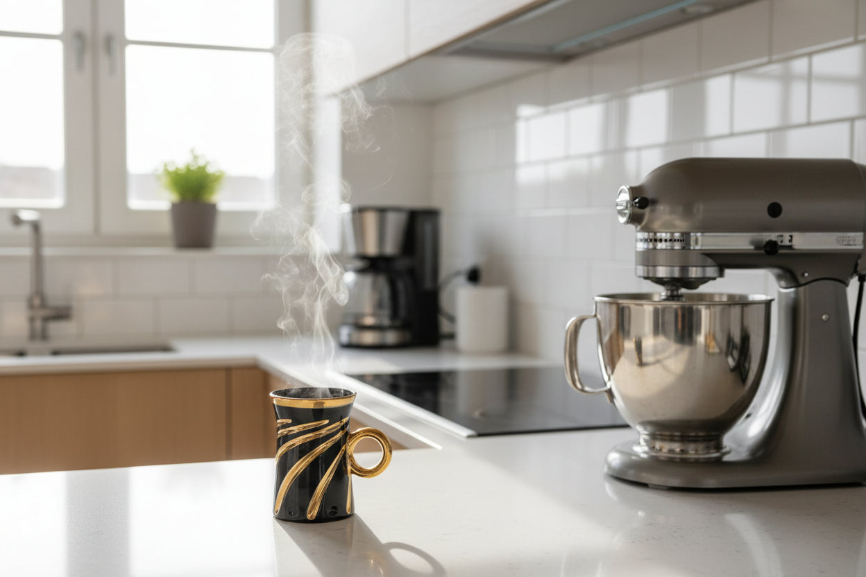 Eisenbach Professional 6er Set Teegläser Schwarz oder Weiß