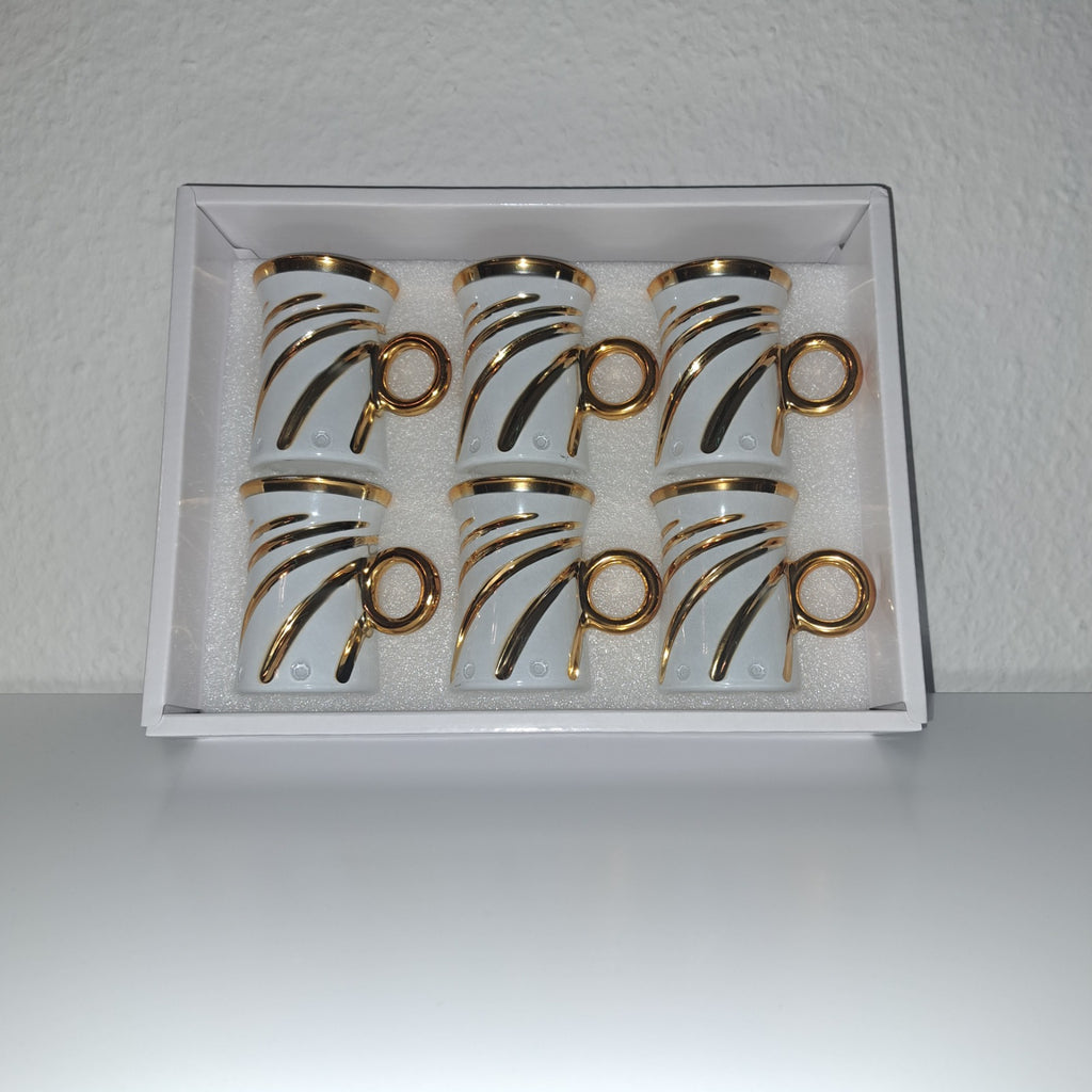 Eisenbach Professional 6er Set Teegläser Schwarz oder Weiß