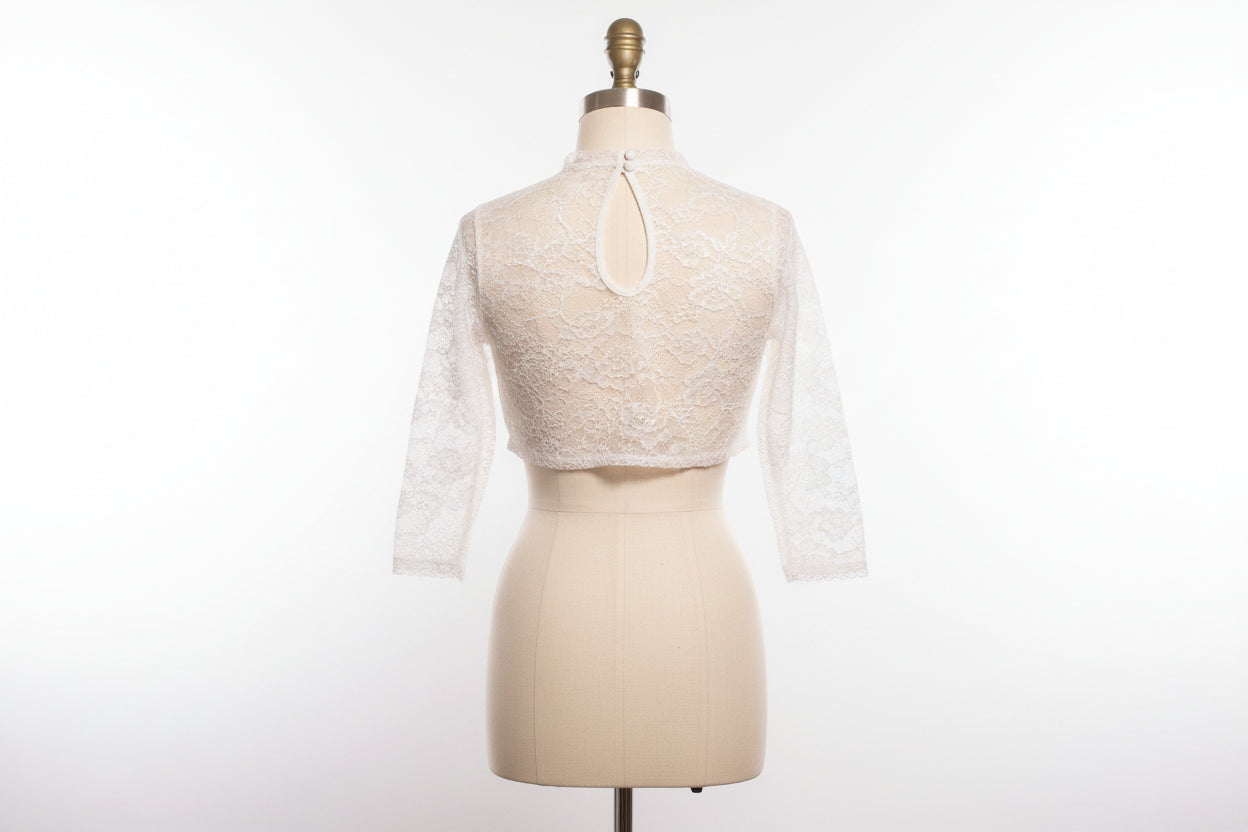 Damen Dirndlbluse Spitze Halb - und Kurzarm