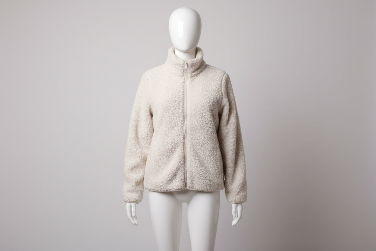 Generisch Teddyjacke Fleecejacke Damen